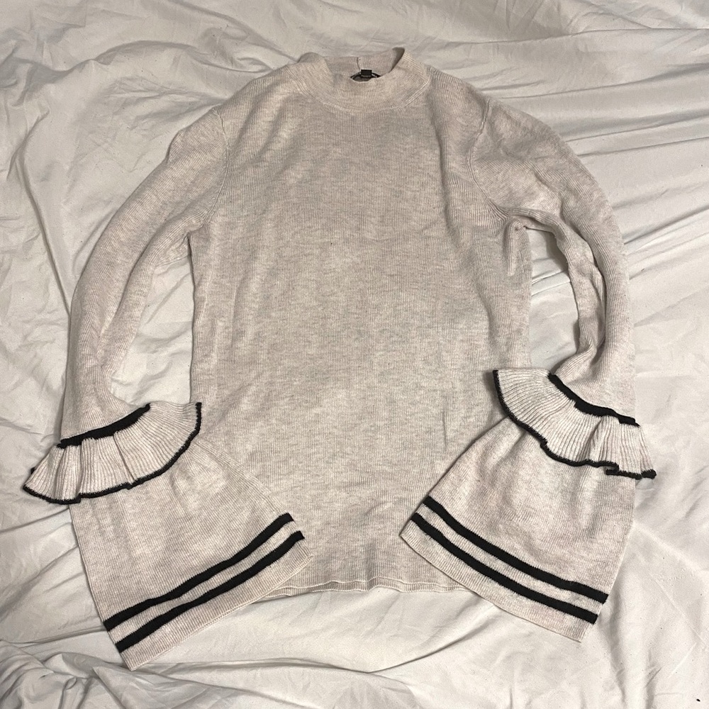 Express Mock Neck Bell Sleeve Sweater